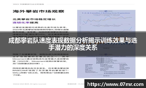 成都攀岩队速度表现数据分析揭示训练效果与选手潜力的深度关系